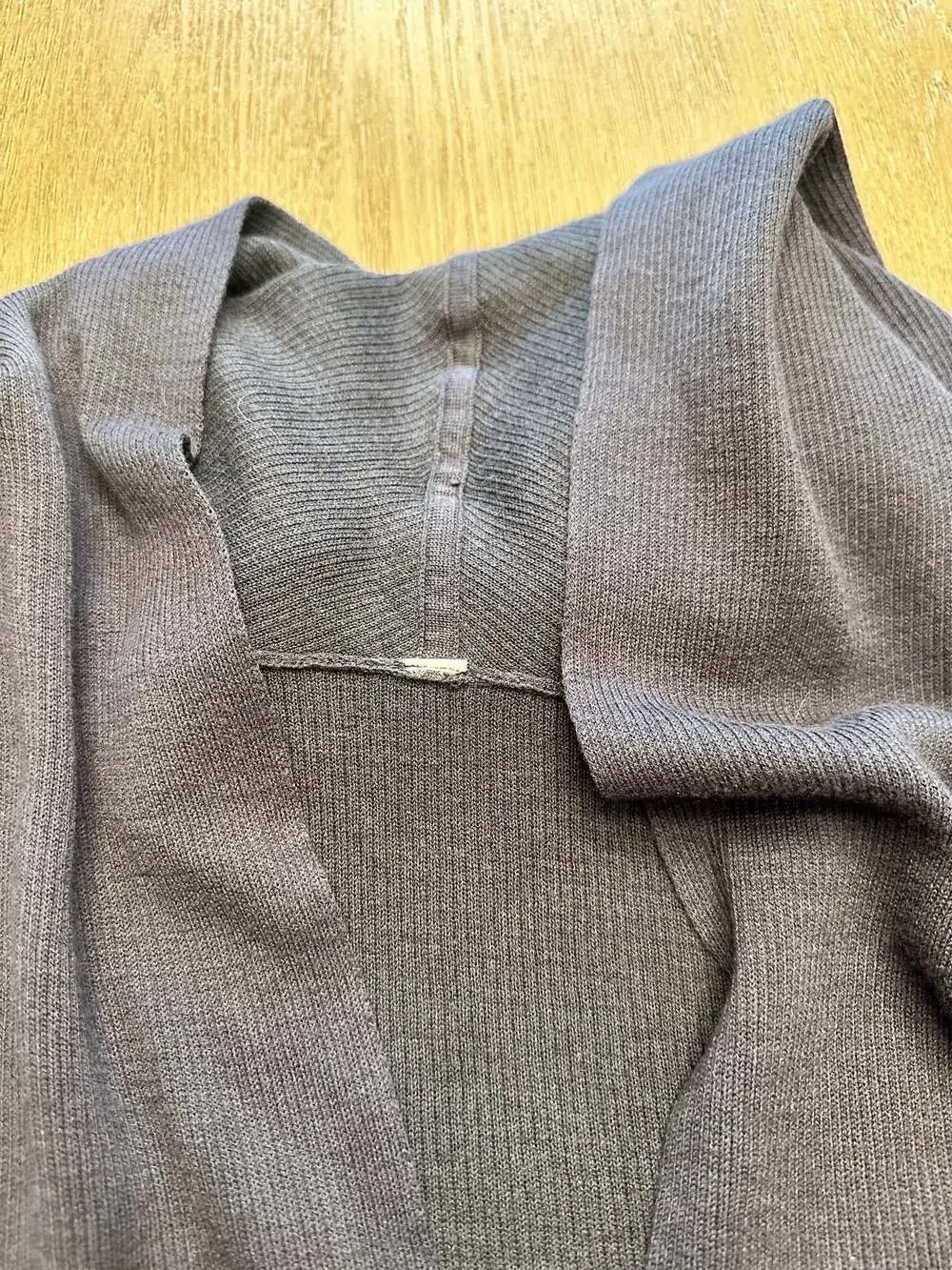 Lululemon Cabin Yogi Reversible Cashmere Blend Open Cardigan Wrap